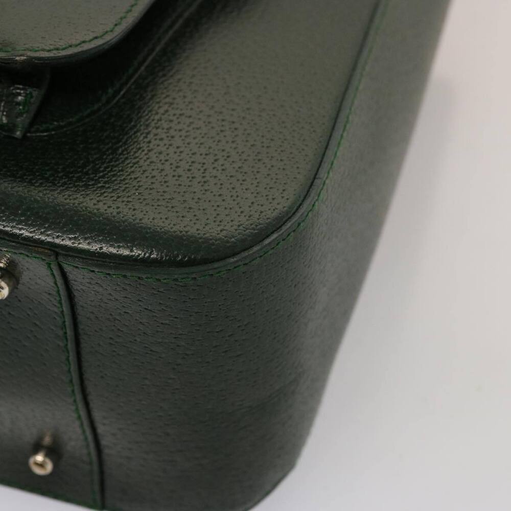 GUCCI Hand Bag Leather Green 000 2058 0307 Auth 75505 - Picture 15 of 16